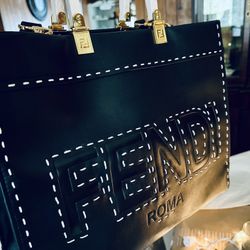 Black And White Ff Tote