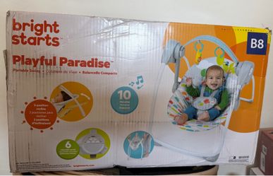 Playful baby swing
