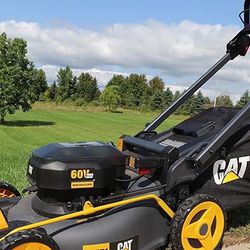 CAT 36-volt 21-in Cordless Self-propelled Lawn Mower 8 Ah (2-Batteries and Charger Included)
