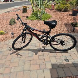 Men's 26 Inch Hyper Havoc Full Suspension Mountain Bike 