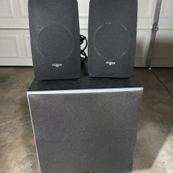 Polk Audio Bookshelf Speakers AND Subwoofer