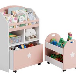 Kids Bookshelf & Toy Organizer 