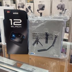GoPro Hero 12 With 3 Way Tripod Grip Arm 