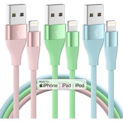 iPhone Charger 3Pack 10 FT Apple MFi Certified Lightning Cable Fast Charging iPhone Charger Cord Compatible with iPhone 14 13 12 11 Pro Max XR XS X 8 