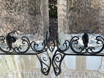 Verona Drink Dispenser Hammered Glass Dispense with Rough Metal Stand, 4.7 Gallons 610 oz/18 Liters), Cold beverage Dispenser- Each $70