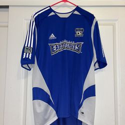 Authentic San Jose Earthquakes Vintage 2005-07 MLS Football Soccer Jersey Kit XL