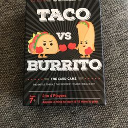 Taco vs Burrito Card Game