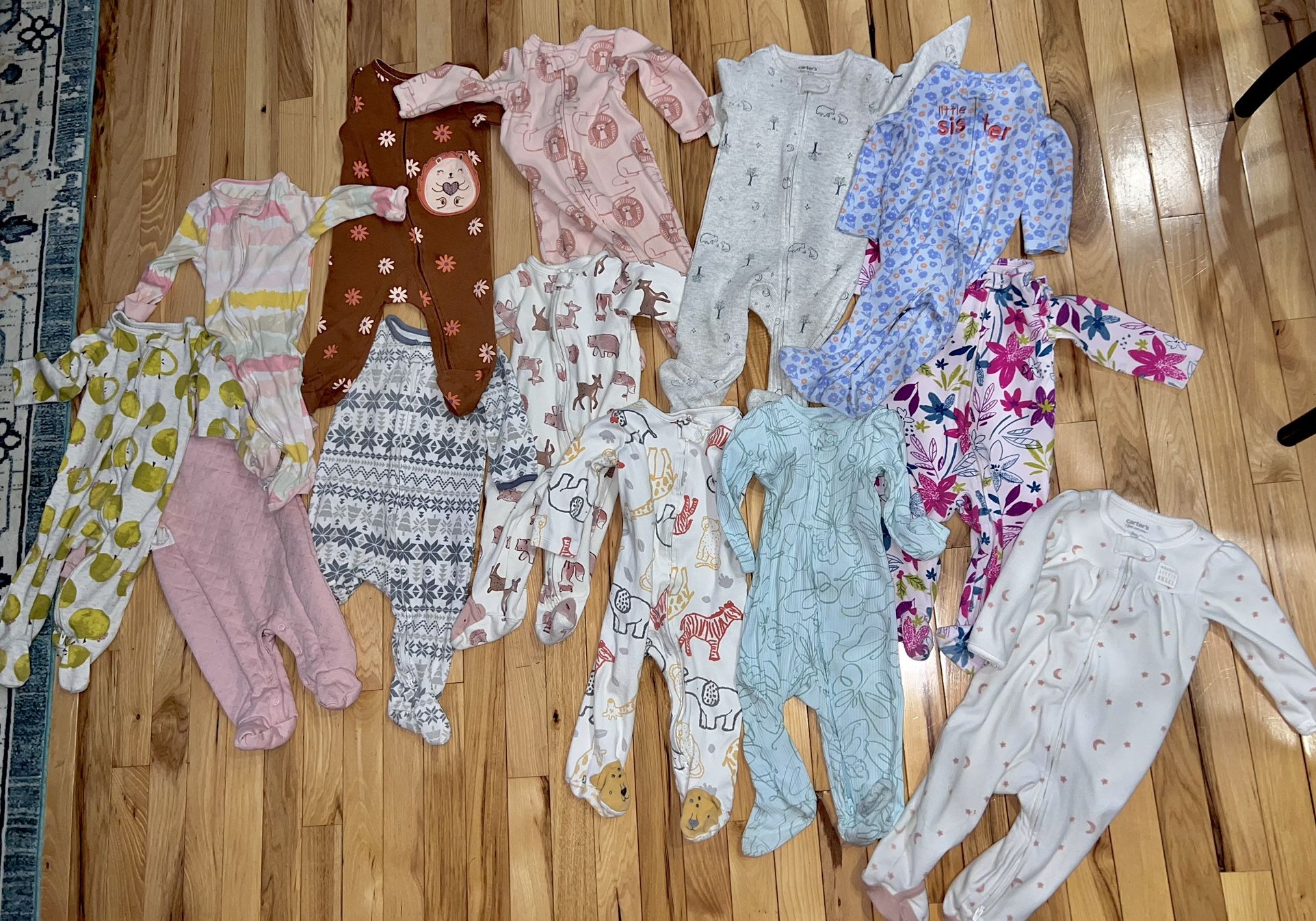 Size 9 Months 13 Pairs Of Onesies From Carters 