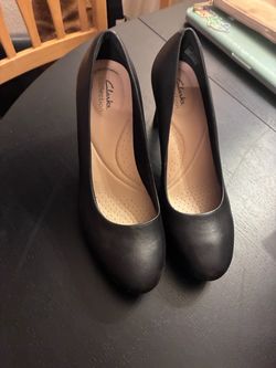 Black Clark Heels