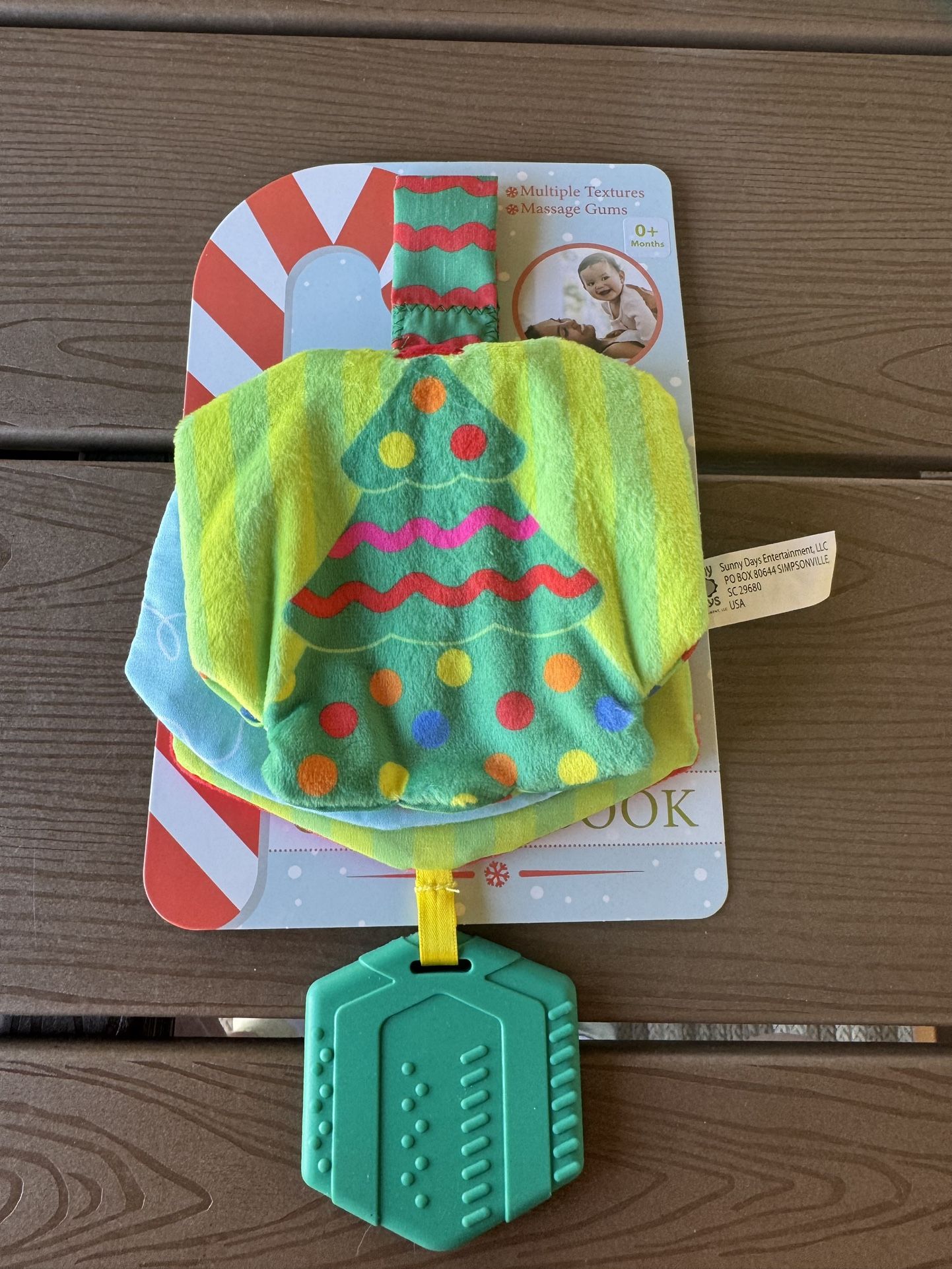 New One (1) Sunny Days Crinkle Book Teeter Baby Christmas Holiday Toy