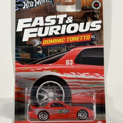 Hot Wheels Mazda RX7 Fast And Furious Dominic Toretto Silver Series