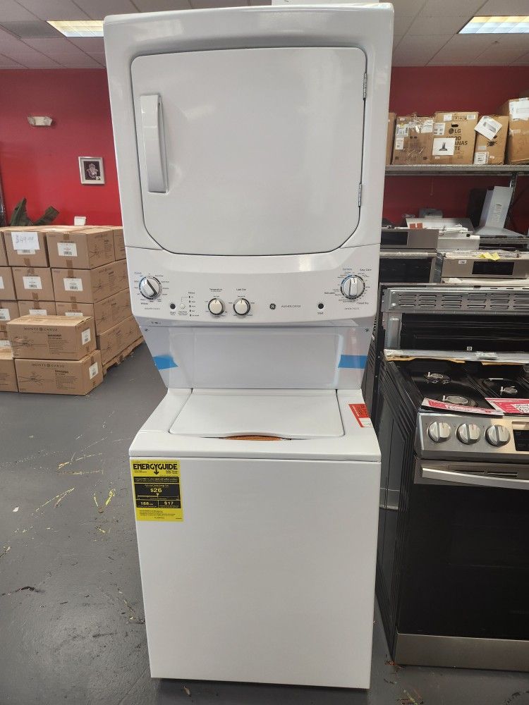 Amazing GE GUD27ESSMWW Washer And Dryer Tower White 27 Inches