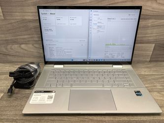 HP ENVY X360 15-EW0023DX 2-IN-1 LAPTOP IN GREAT CONDITION – 15.6" TOUCHSCREEN CONVERTIBLE – INTEL I7-1255U @1.70GHZ – 16GB RAM – 512GB NVME(A1D030176)