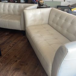 2 leather couches