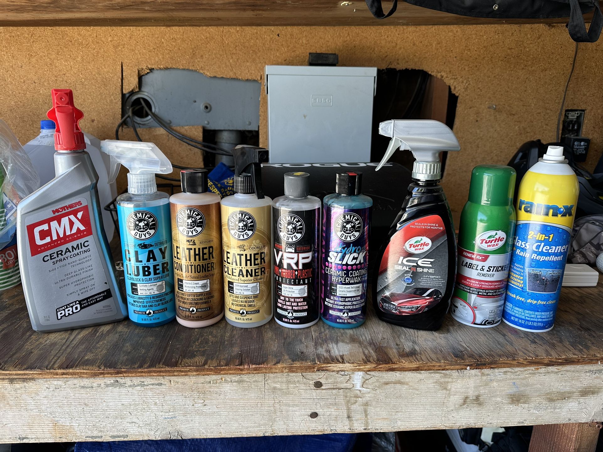 Chemical Guys Assorted Car Detailing Supplies And Brushes
