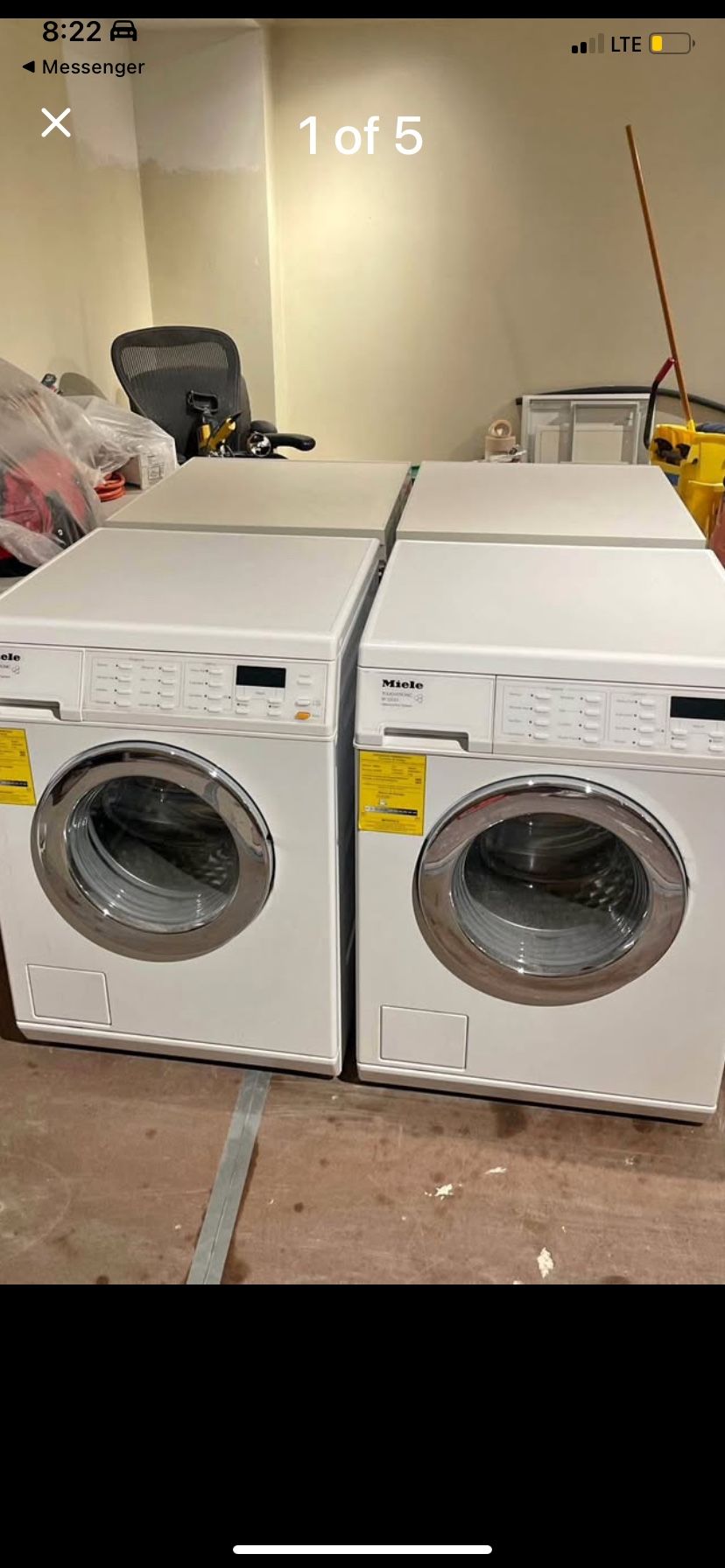 Almost New Washer Dryers 2 Sets Miele Brand Apartment Size