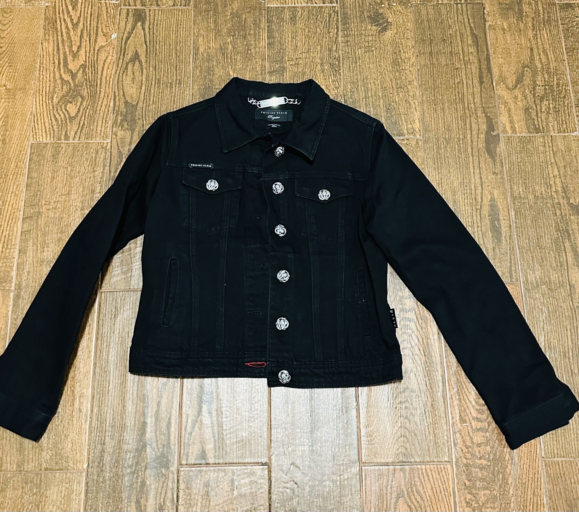 PHILIPP PLEIN Women’s BLACK DENIM JACKET