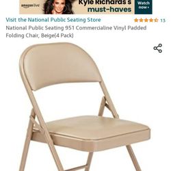 Metal Folding Chair  4 Chairs $90