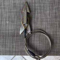 Harpoon head with cable