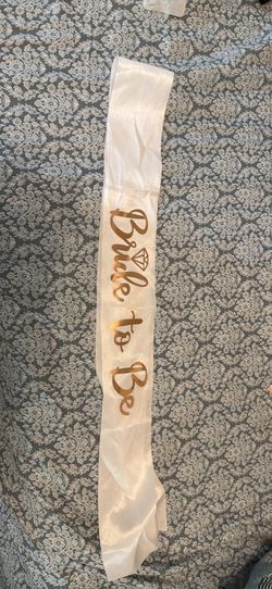 Bride to Be Sash