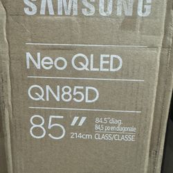 SAMSUNG 85-Inch Class Neo QLED 4K QN85D Series Neo Quantum HDR, Dolby Atmos, Object Tracking Sound, Motion Xcelerator Turbo+, Gaming Hub, Smart TV wit
