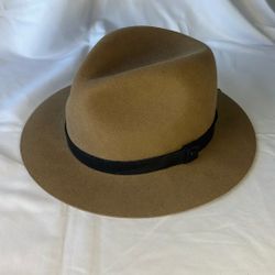Rag &  Bone Abbott Fedora Camel Hat Unisex Size S