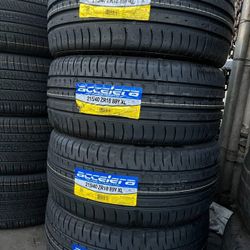 215/4018 New Tires #4 Acelera Mount & Balance // 4 llantas nuevas Instaladas Y Balanceadas