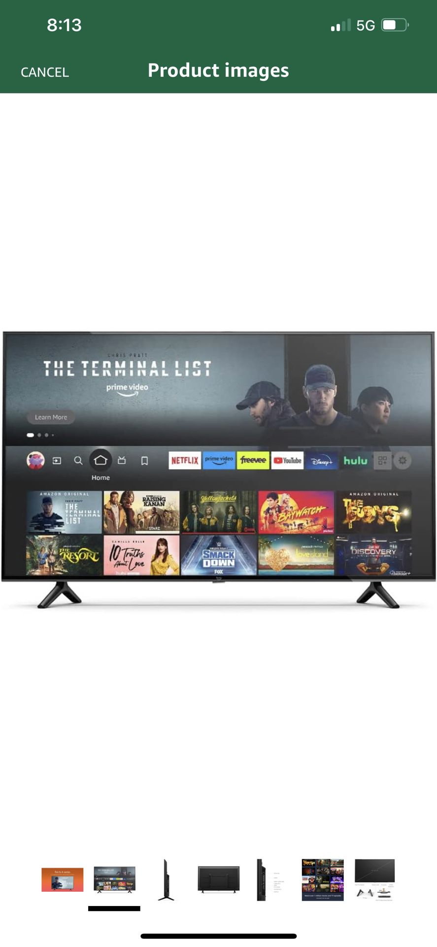 Amazon Fire TV 43" 4-Series 4K UHD smart TV, free and live TV