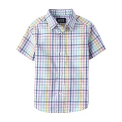 Toddler Boys’ Short Sleeve Button Up Shirt — Size: 4T