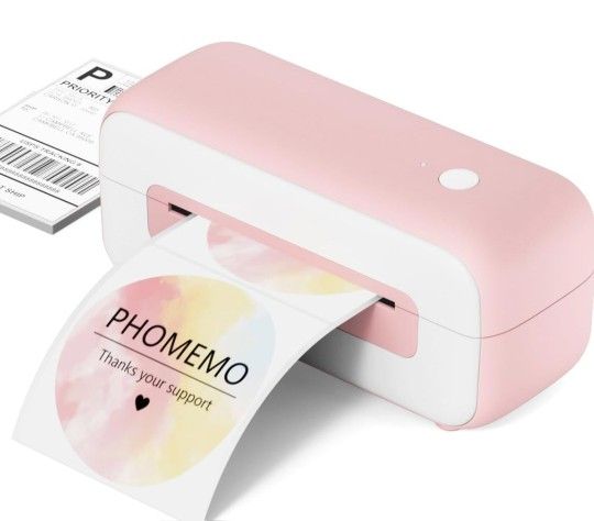 New in box
Phomemo Thermal Shipping Label Printer Pink