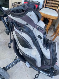 Golf bag with cart