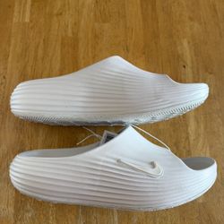 New Nike Reactx Rejuven8 Slide Sandals Slippers White Men’s 9