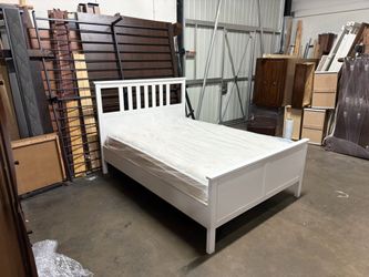 Full bed frame and mattress $230