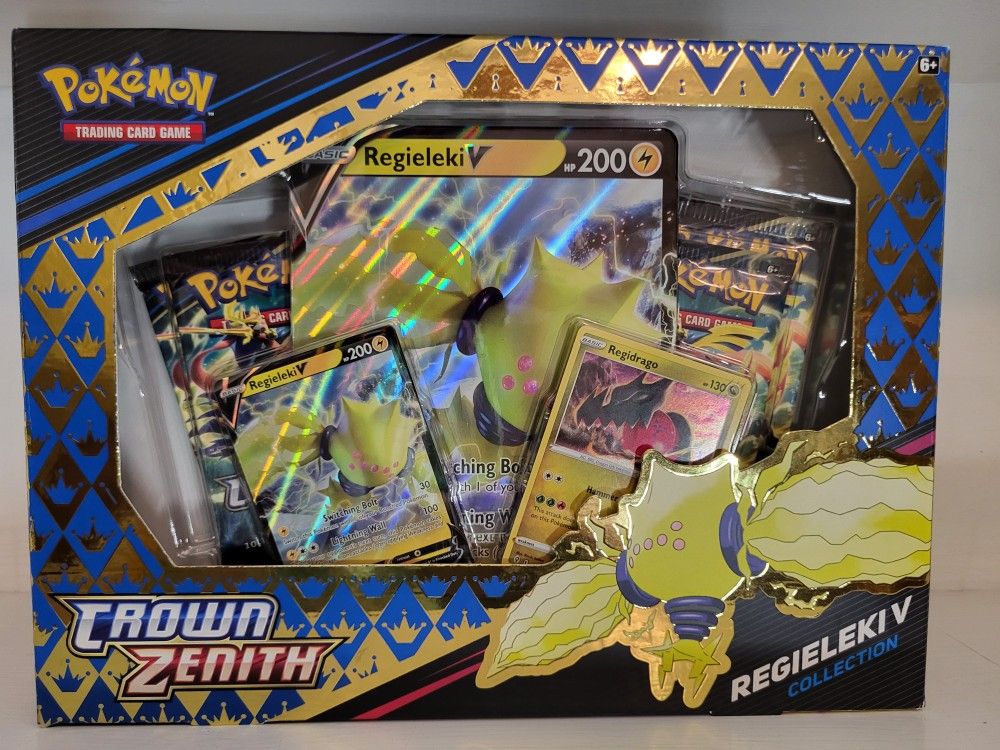 Pokemon TCG, Regieleki V Collection, Sword & Shield, Crown Zenith, New/ Factory Sealed