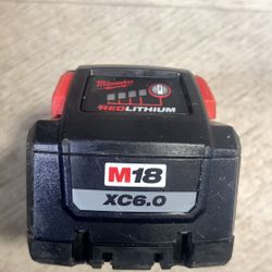 Milwaukee M18 18-Volt Lithium Ion High Output Battery Pack 6.0Ah