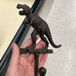 Cast iron dinosaur hook 