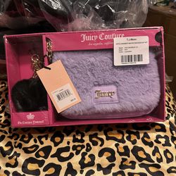 Juicy Couture Lavender Crossbody And Keychain Boxed Gift Set