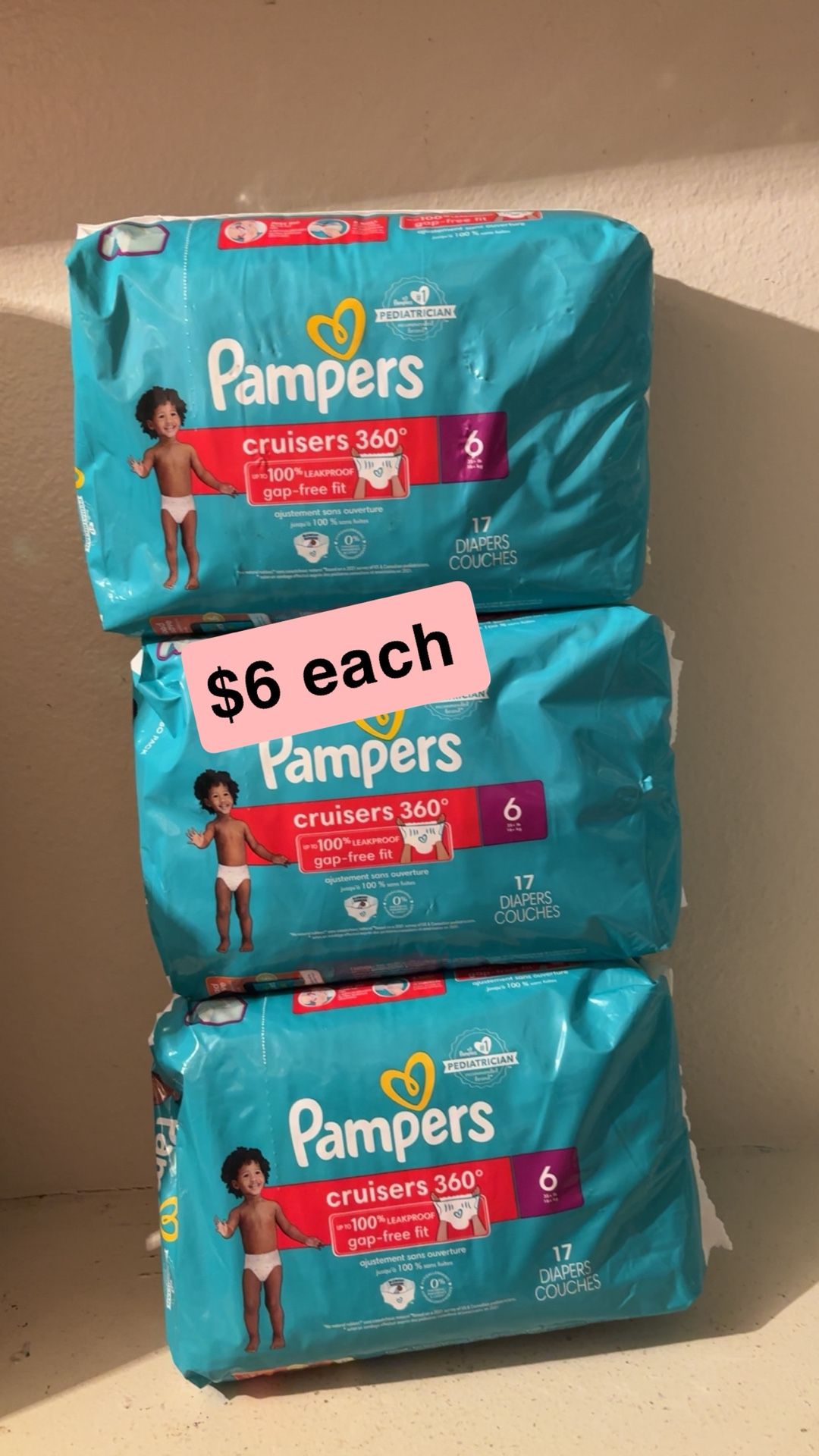 Pampers Cruisers Size 6