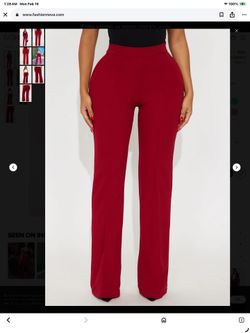 Ladies Size 2X (US 16-18) High Waist, Wide Leg Dress Pants