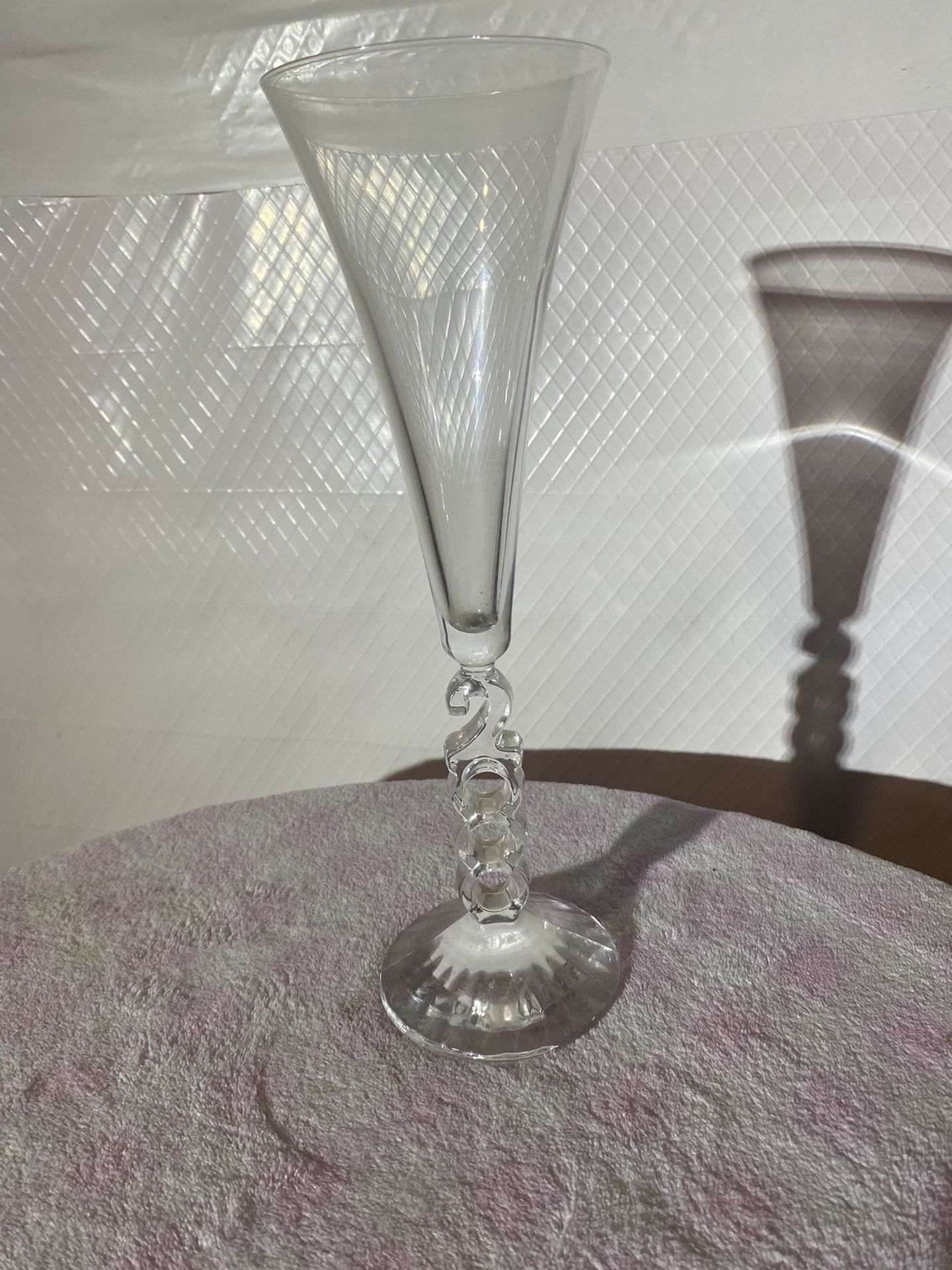 Crystal Champagne Glass Yr 2000