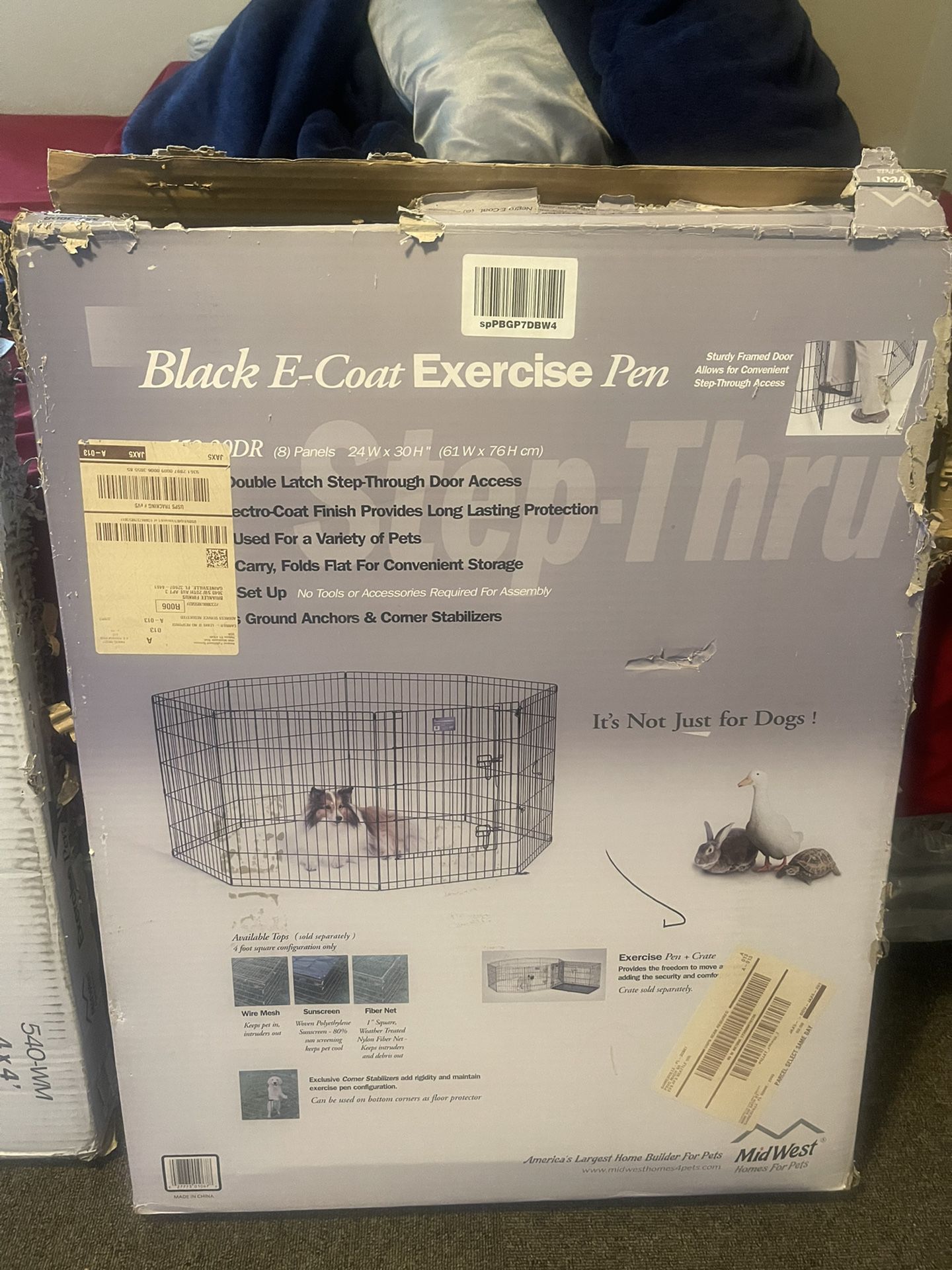 Dog Exercise Pen With Cover