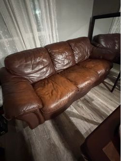 Leather couch