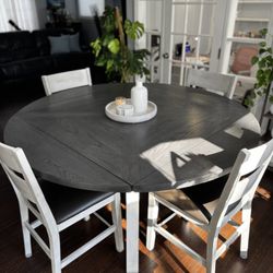 Solid Wood Ashlyn 7-piece Square to Round Counter-height  Dining Set