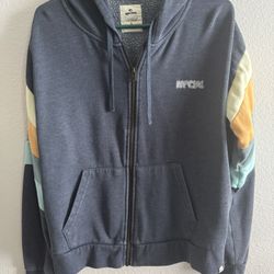 Rip Curl Navy Surf Revival Zip Through Hoodie
