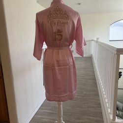 Quinceañera Pink Robe