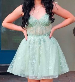 Sage Green Short Formal Dress: Size Small