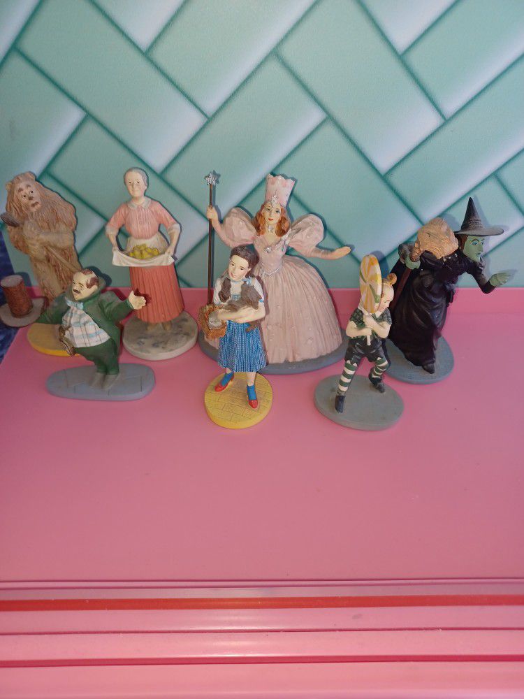 7 Figures From Wizard Of Oz,Vintage 