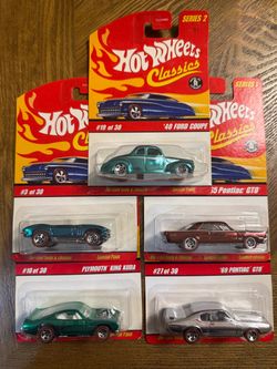 Hot Wheels Classics Series 1 & 2 Die-Cast Lot of 5