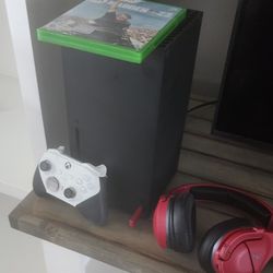 Xbox Series X With Headset And Upgraded Control