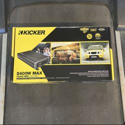 Kicker 2400 Watts Max 1 Channel Bass Amplifier CXA1200.1